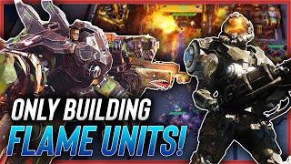 we only built FLAME UNITS as Kinsano in Halo Wars 2!