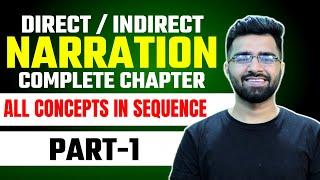 (Part-1) Direct / Indirect Narration | Complete Chapter with Concepts | Tarun Grover