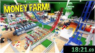 How To Build An UNDERGROUND MONEY FARM in Theme Park Tycoon 2!