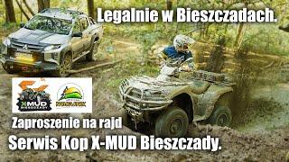 Legalnie w Bieszczadach. Zaproszenie na Rajd Serwis Kop X-MUD Bieszczady.