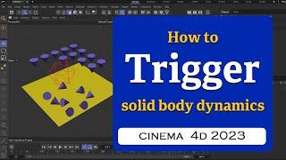 How to trigger dynamics using On Collision in Cinema 4D 2023   @MaxonVFX ​