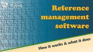 Reference management software: how it works & what it does