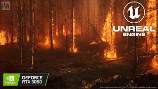 Burned Dead Forest Tech Demo - RTX 3050 8GB - Unreal Engine 5.2 Next-Gen Graphics