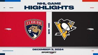 NHL Highlights | Penguins vs. Panthers - December 3, 2024