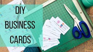 DIY Business Cards | How to Make Your Own Business Cards at Home