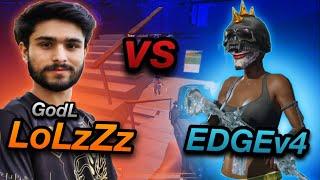 @LoLzZzGaming VS @edgeV4  | BGMI PARTNER AGAINST EDGE! | 1V3 TWICE!