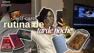 Mi rutina de tarde de self-care hornear, hobbies, skincare + mini charla de besties