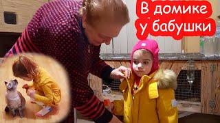 VLOG Алиса первый раз в гостях у бабушки