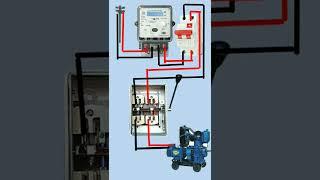 Electric manual changeover switch connection ||how to changeover connection||#short