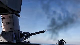 USS Bataan Live-Fire Test Of CIWS • Close In Weapon System