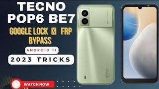 Tecno POP 6 BE7 Google account locked  frp bypass New Tricks 2024 New Method