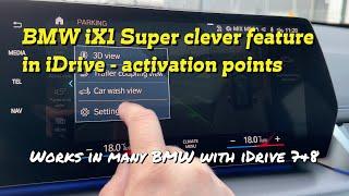 BMW iX1 super clever feature in iDrive - camera activation points. Watch until end!