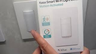 Kasa Smart Motion Sensor Light Switch: Review & Demo