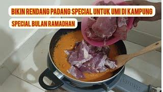 menu special di bulan ramadhan untuk makan sahur||rendang asli padang