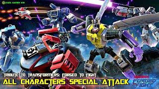 Transformers Forged To Fight ALL SPECIAL ATTACK