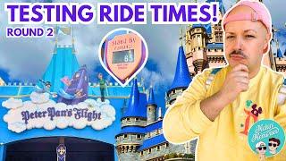 SPRING BREAK Magic Kingdom Wait Time Test! | Disney World Ride Times Challenge 2025