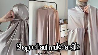 SHOPEE HAUL MUKENA PREMIUM COCOK BUAT LEBARAN || + link shopee