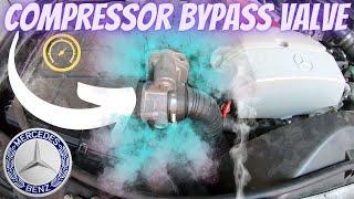 Mercedes CLK W208 compressor bypass valve disassembled and cleaned , Kompressor-Bypassventil , 4K