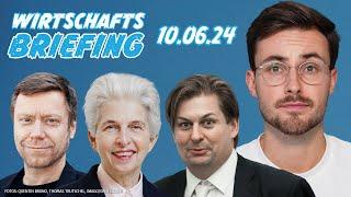 EU-Wahl, Streikrecht, Hochwasser | WIRTSCHAFTSBRIEFING | 10. Juni 2024 mit Maurice Höfgen