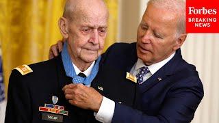 President Biden Awards The Medal Of Honor To Captain Larry L. Taylor, United States Army