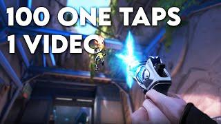 100 one taps in one video - Valorant