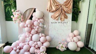 Big Bow Dior Baby Shower | Custom Backdrop | Dior Baby Shower | Big Bow Decor