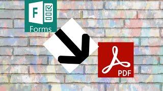 HOW TO CONVERT MICROSOFT FORM INTO PDF