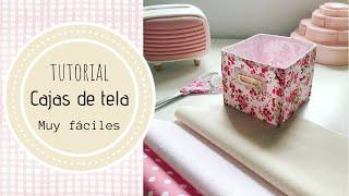 TUTORIAL CAJITAS  DE TELA ▶️ [muy fáciles] 🪡