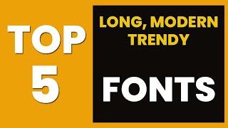 Top 5 Best Long  & Thin Fonts for Graphic Designers in 2024