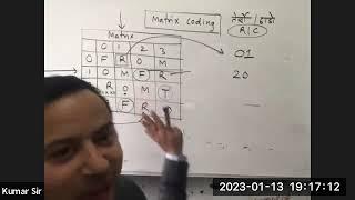 MATRIX CODING   KUMAR SIR @LokSewa 2.0