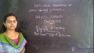 GAUSS   MARKOV THEOREM - PART 1: INTRODUCTION