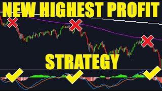 HIGHEST PROFIT Trading Strategy On YouTube Proven 100 Trades - MTF Indicator + MACD