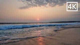 Relaxing 4k sunset at Punta Zicatela beach