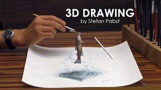 DRAWING IN 3D║JUMPING FORELLE │Magic Painting