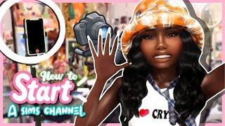 how to start a sims 4 channel  | my obs settings + tips | the sims 4 tutorial