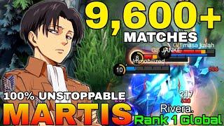 9,600+ Matches Martis 100% Unstoppable Gameplay - Top 1 Global Martis by Rivera. - Mobile Legends