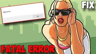 Gta san andreas definitive edition fatal error