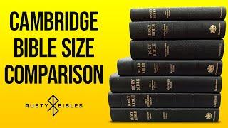 A Comparison Of Common Cambridge Bible Sizes. From Pitt Minion To Wide Margin! In One Bible Review!