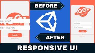 Responsive UI in UNITY Tutorial | How to make UI fit any resolution