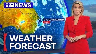 Australia Weather Update: Tropical Cyclone Alfred to make landfall | 9 News Australia