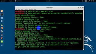 How to uninstall and remove Apache2 on Ubuntu or Kali Linux