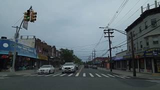 Driving from Flatlands to Marine Park in Brooklyn,New York