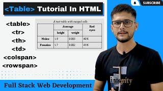 HTML Table | How to create Table in HTML | table, tr and td tag