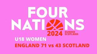 U18 Women England 71 vs 43 Scotland
