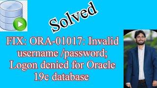FIX:ORA-01017-Invalid username/password;logon denied -solved Oracle Sql developer [solved] 