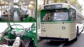 Riding 1950 Muni Trolley Bus 776 - San Francisco Muni Heritage Weekend 2015 Part 3