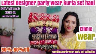 ||Latest Designer party'wear kurta set haul/ Designer kurti /plazoo set||Amazon wedding Dresses||