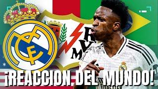 MEJORES REACCIONES AL GOLAZO DE VINICIUS! REAL MADRID 2-1 RAYO VALLECANO [Chiringuito, MEX, ARG, FR]