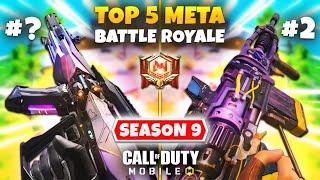 Top 5 BEST Guns In SEASON 9 Battle Royale | COD Mobile | 5 Possible META Weapons In CODM Season 9 BR