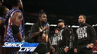 The New Day and The Usos square off in a Rap Battle hosted by Wale: SmackDown LIVE, July 4, 2017